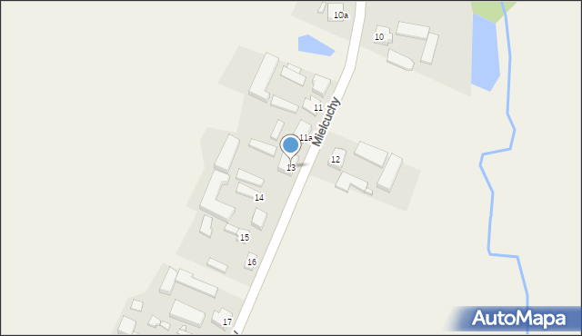 Mielcuchy, Mielcuchy, 13, mapa Mielcuchy