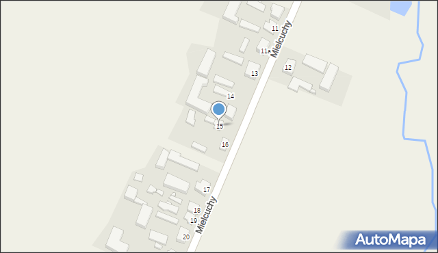 Mielcuchy, Mielcuchy, 15, mapa Mielcuchy