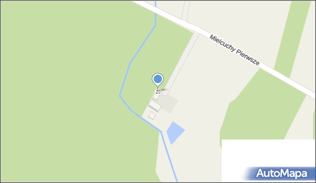 Mielcuchy Pierwsze, Mielcuchy Pierwsze, 20, mapa Mielcuchy Pierwsze