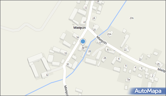 Mielęcin, Mielęcin, 29, mapa Mielęcin