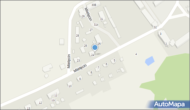 Mielęcin, Mielęcin, 24/2, mapa Mielęcin