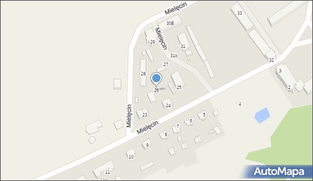 Mielęcin, Mielęcin, 26, mapa Mielęcin