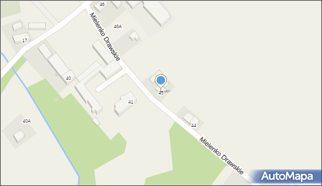 Mielenko Drawskie, Mielenko Drawskie, 45, mapa Mielenko Drawskie