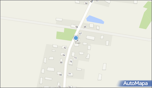 Mieleszki, Mieleszki, 71, mapa Mieleszki