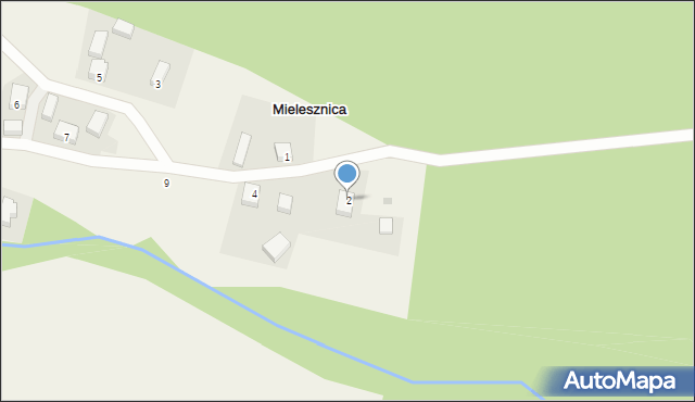 Mielesznica, Mielesznica, 2, mapa Mielesznica