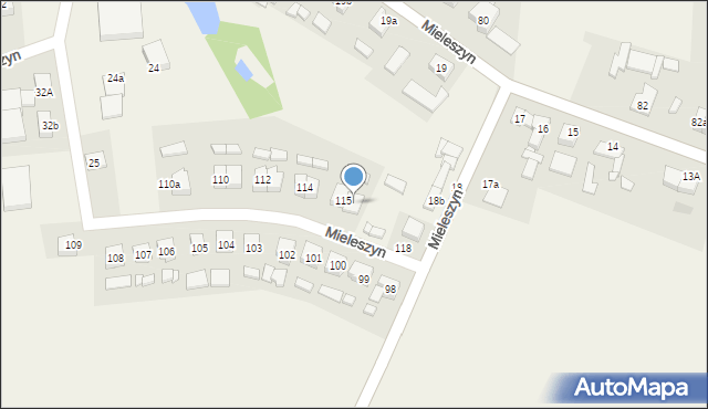 Mieleszyn, Mieleszyn, 116, mapa Mieleszyn
