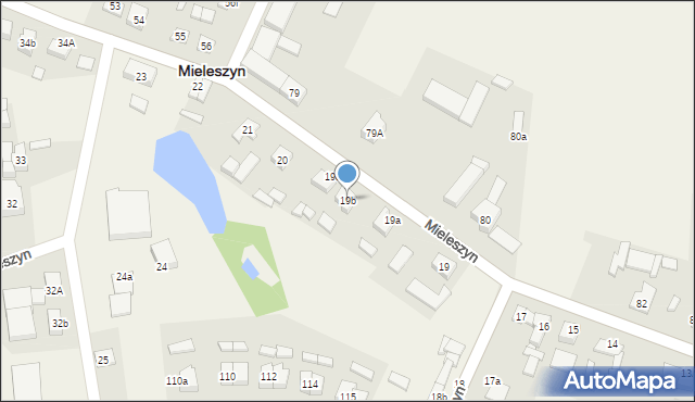 Mieleszyn, Mieleszyn, 19b, mapa Mieleszyn
