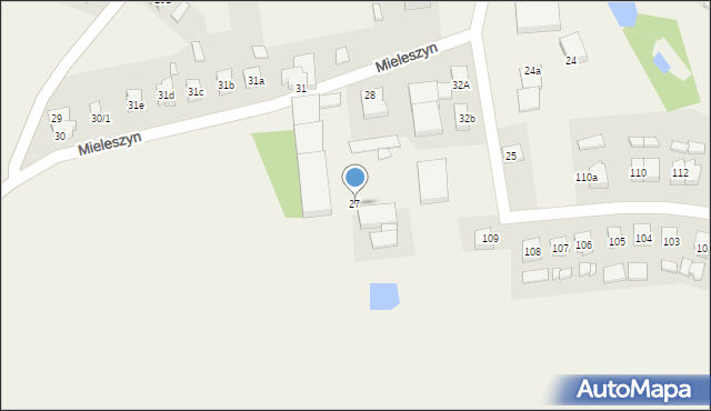 Mieleszyn, Mieleszyn, 27, mapa Mieleszyn