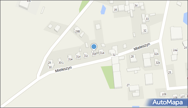 Mieleszyn, Mieleszyn, 31b, mapa Mieleszyn