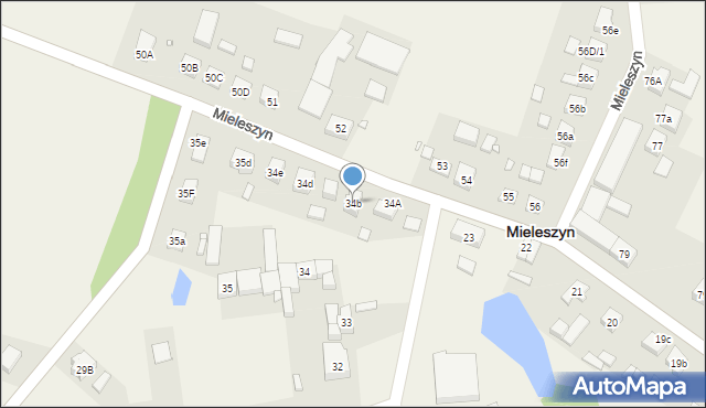 Mieleszyn, Mieleszyn, 34b, mapa Mieleszyn