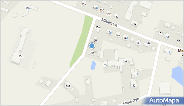Mieleszyn, Mieleszyn, 35a, mapa Mieleszyn