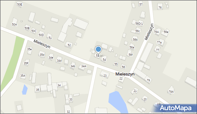 Mieleszyn, Mieleszyn, 53/2, mapa Mieleszyn