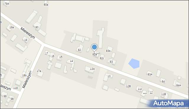 Mieleszyn, Mieleszyn, 82a, mapa Mieleszyn