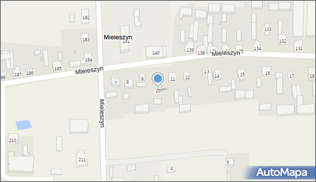 Mieleszyn, Mieleszyn, 10, mapa Mieleszyn