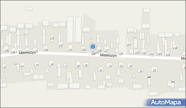 Mieleszyn, Mieleszyn, 129, mapa Mieleszyn