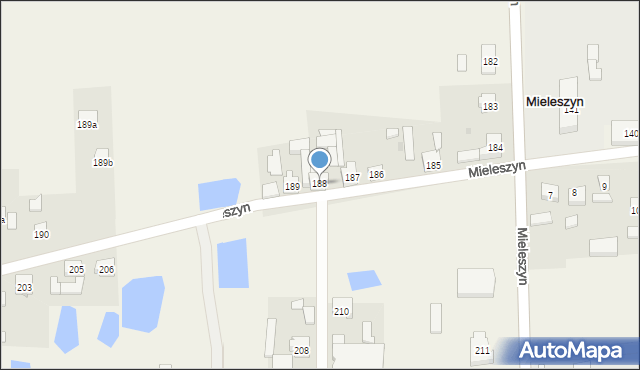 Mieleszyn, Mieleszyn, 188, mapa Mieleszyn