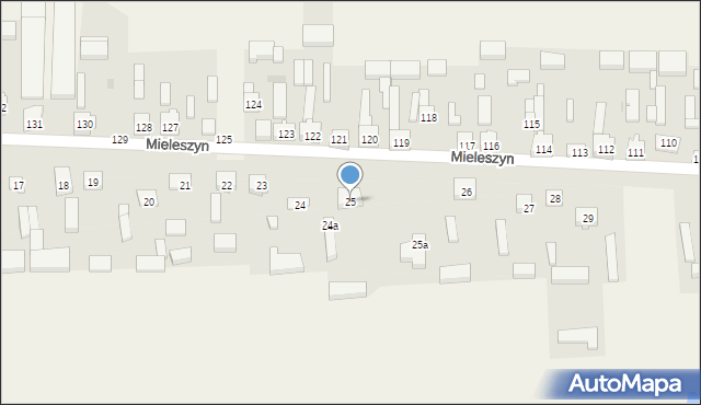 Mieleszyn, Mieleszyn, 25, mapa Mieleszyn