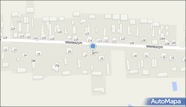 Mieleszyn, Mieleszyn, 28, mapa Mieleszyn