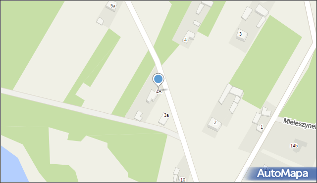 Mieleszynek, Mieleszynek, 4A, mapa Mieleszynek