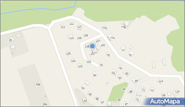 Mielno, Mielno, 101, mapa Mielno