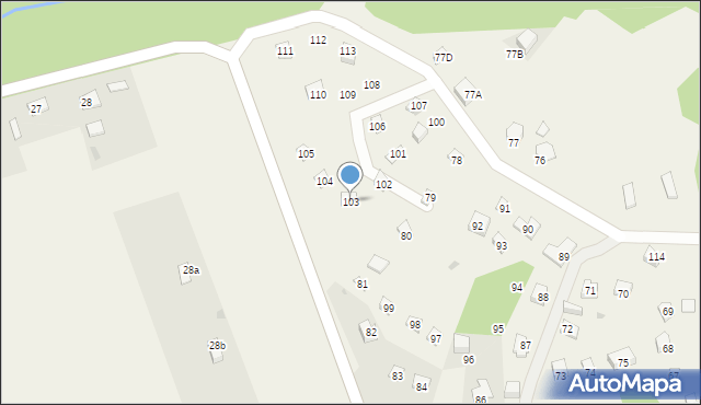 Mielno, Mielno, 103, mapa Mielno