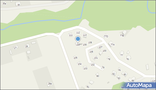 Mielno, Mielno, 110, mapa Mielno