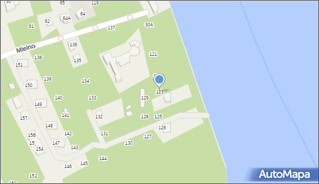 Mielno, Mielno, 123, mapa Mielno