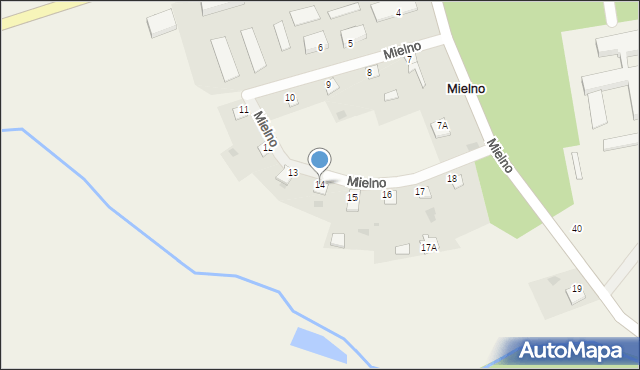 Mielno, Mielno, 14, mapa Mielno