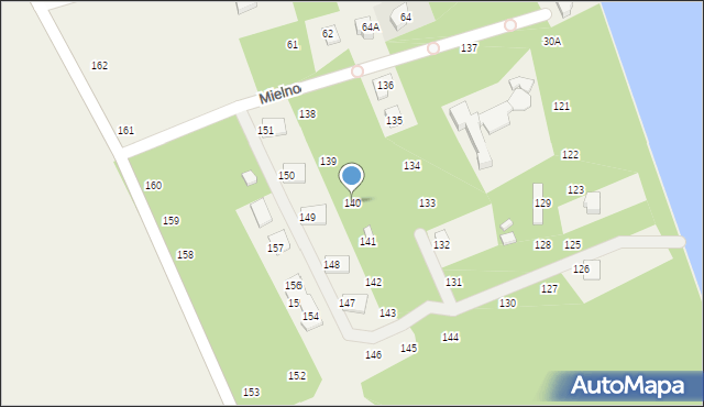 Mielno, Mielno, 140, mapa Mielno