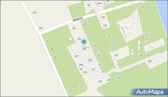Mielno, Mielno, 149, mapa Mielno