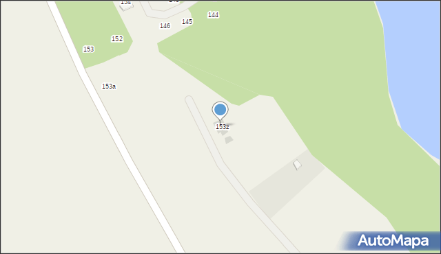Mielno, Mielno, 153z, mapa Mielno