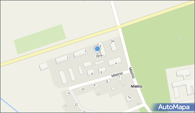 Mielno, Mielno, 3/8, mapa Mielno