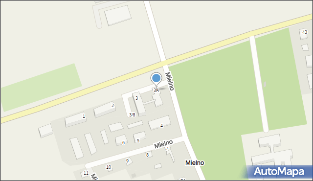 Mielno, Mielno, 3A, mapa Mielno