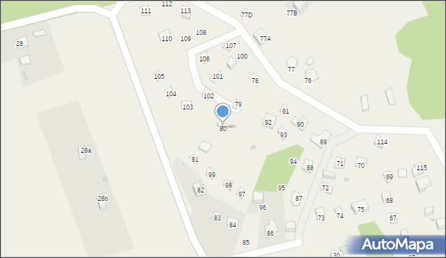 Mielno, Mielno, 80, mapa Mielno