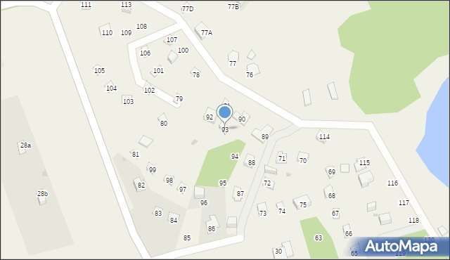 Mielno, Mielno, 93, mapa Mielno