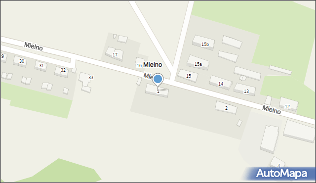 Mielno, Mielno, 1, mapa Mielno
