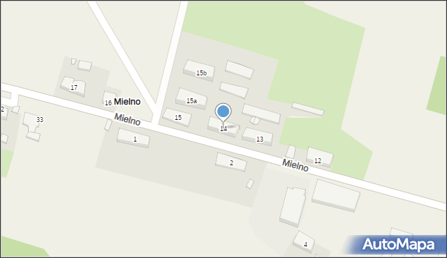 Mielno, Mielno, 14, mapa Mielno