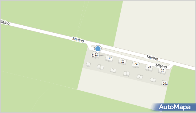 Mielno, Mielno, 21/2, mapa Mielno