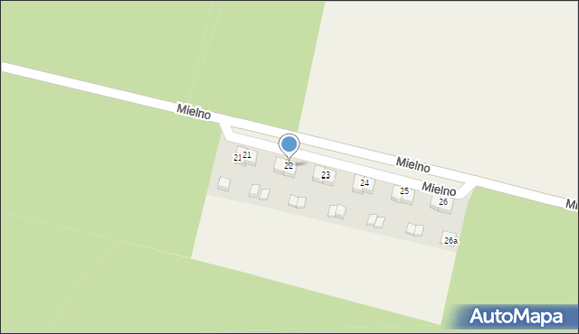 Mielno, Mielno, 22, mapa Mielno