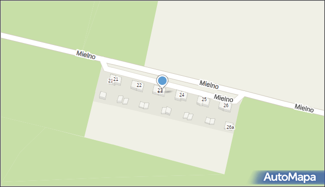 Mielno, Mielno, 23/2, mapa Mielno