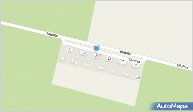 Mielno, Mielno, 23, mapa Mielno