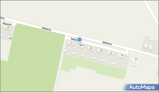 Mielno, Mielno, 28/1, mapa Mielno