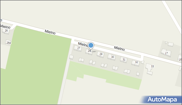 Mielno, Mielno, 28/2, mapa Mielno