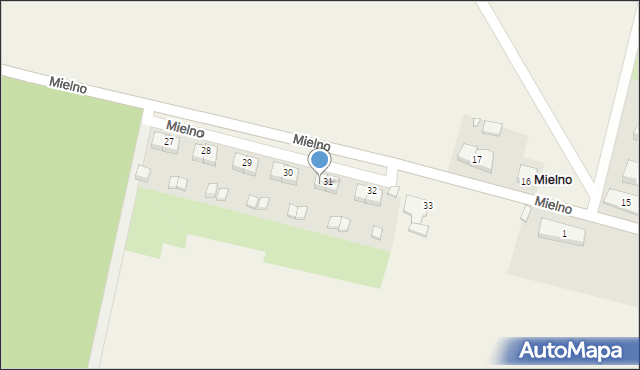 Mielno, Mielno, 31/1, mapa Mielno
