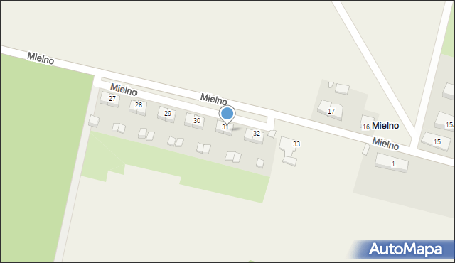 Mielno, Mielno, 31/2, mapa Mielno