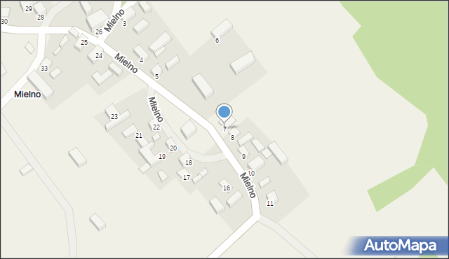 Mielno, Mielno, 7, mapa Mielno