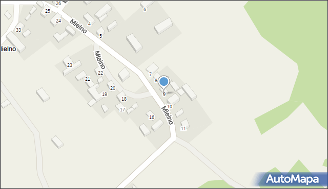 Mielno, Mielno, 9, mapa Mielno