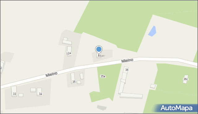 Mielno, Mielno, 11A, mapa Mielno