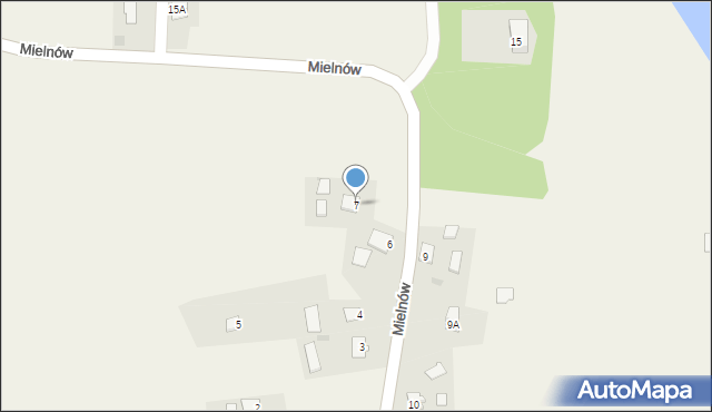 Mielnów, Mielnów, 7, mapa Mielnów