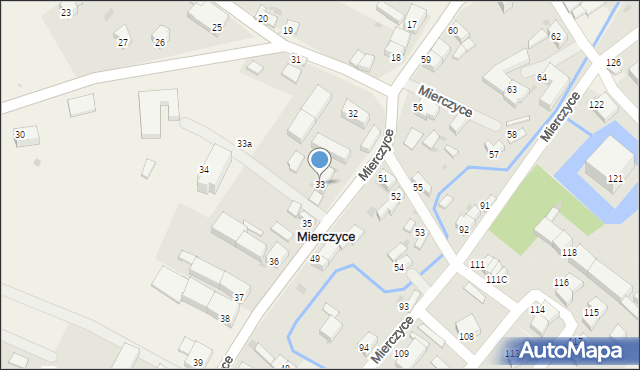 Mierczyce, Mierczyce, 33, mapa Mierczyce